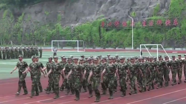 厦门轨道交通局地铁营运总部军训风采